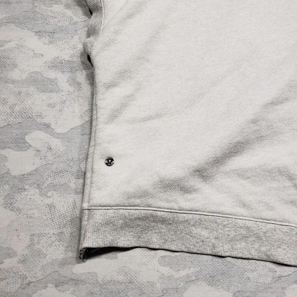 Lululemon Light Gray Zip-Up Hoodie Size 6
